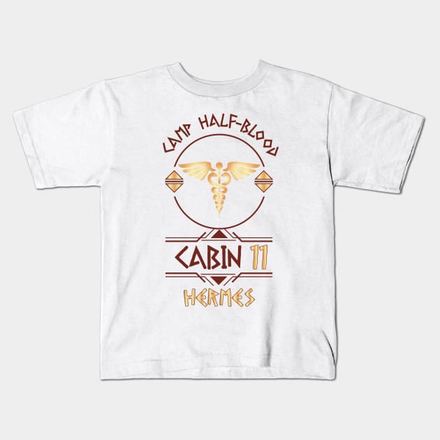 Cabin #11 in Camp Half Blood, Child of Hermes – Percy Jackson inspired design Kids T-Shirt by NxtArt